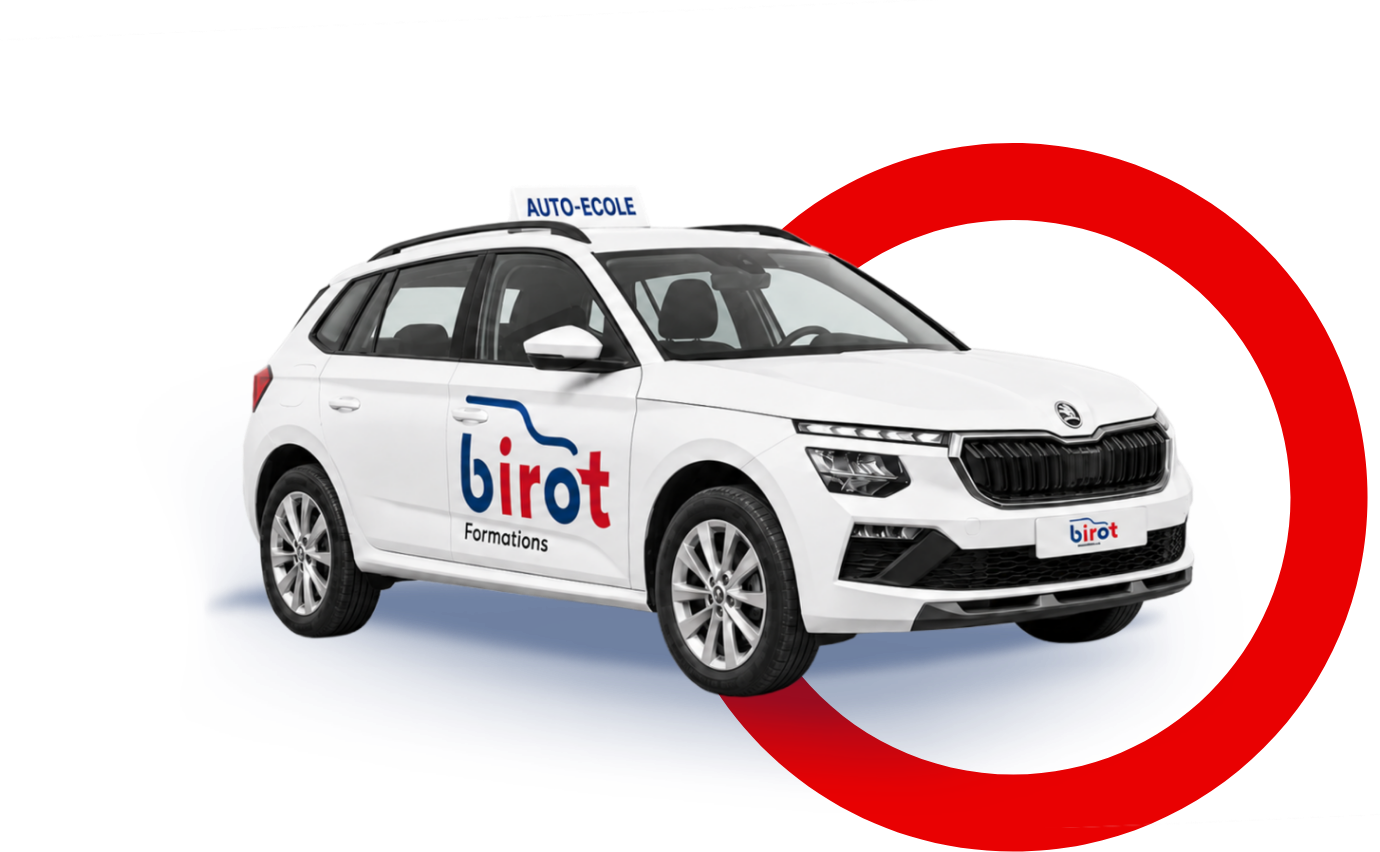 Véhicule de l'auto-école BIROT
